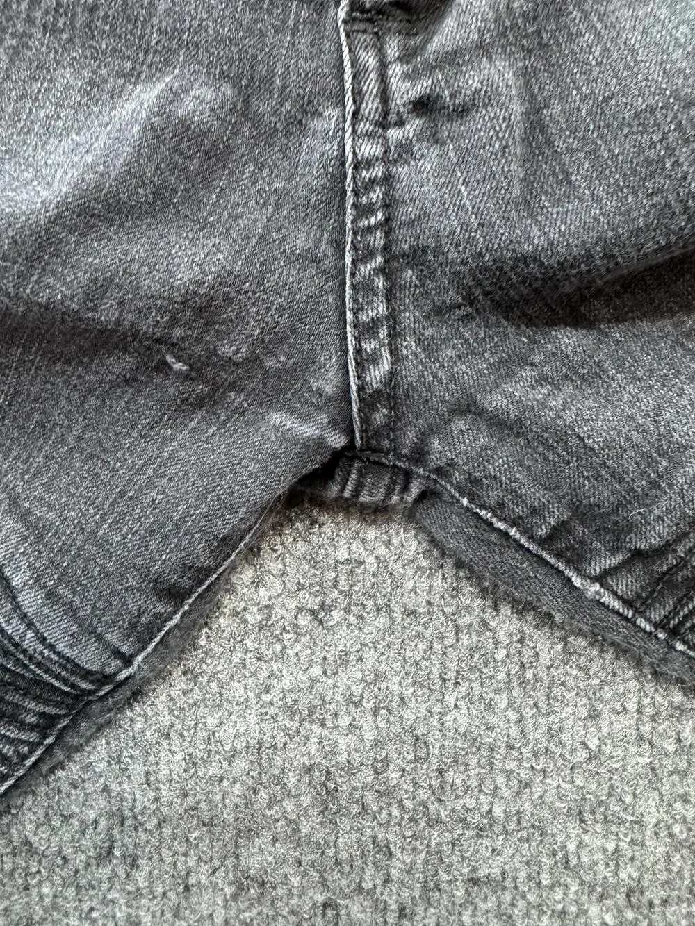 Cello Jeans Skinny Jeans Juniors 5 Gray Charcoal Wash Moto Pleated 25 Inseam